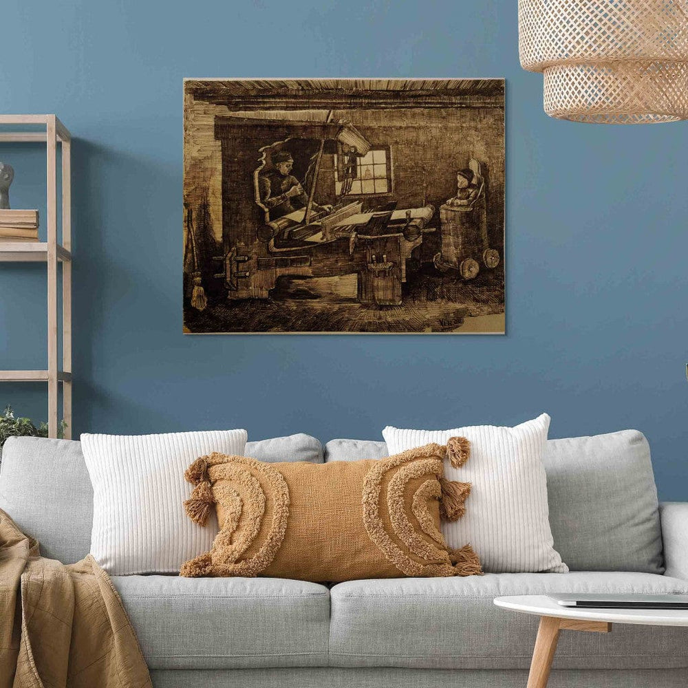 Gleznas reprodukcija /Vinsents van Gogs/ - Audēja ar bērnu bērnu bērnu krēslā G ART