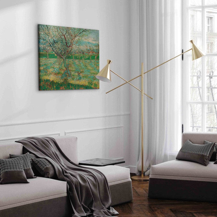 Gleznas reprodukcija /Vinsents van Gogs/ - Augļu dārzs ar ziedošām aprikozēm G ART