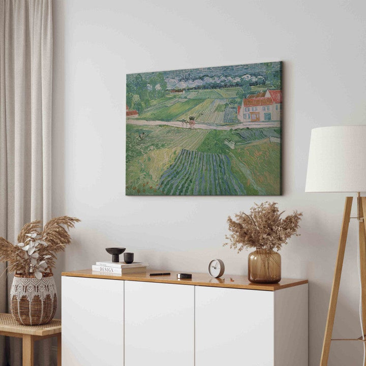 Gleznas reprodukcija /Vinsents van Gogs/ - Aversas ainava pēc lietus G ART