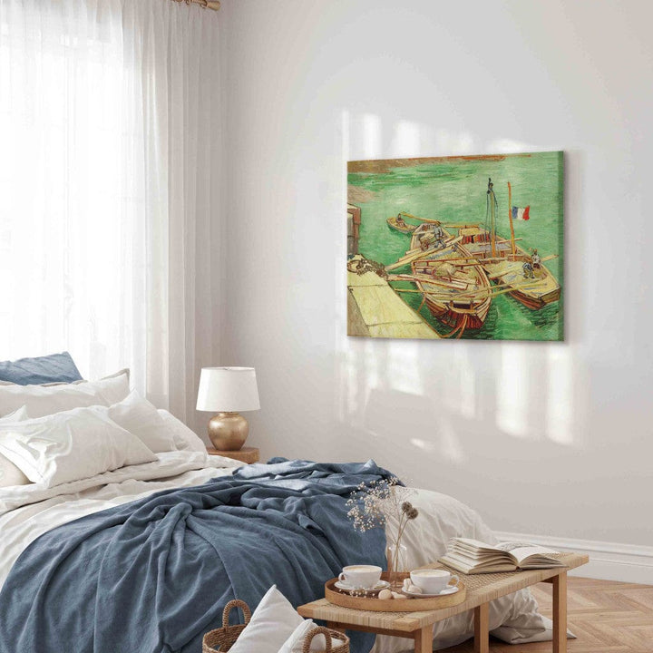 Gleznas reprodukcija /Vinsents van Gogs/ - Baržas uz Ronas upes G ART