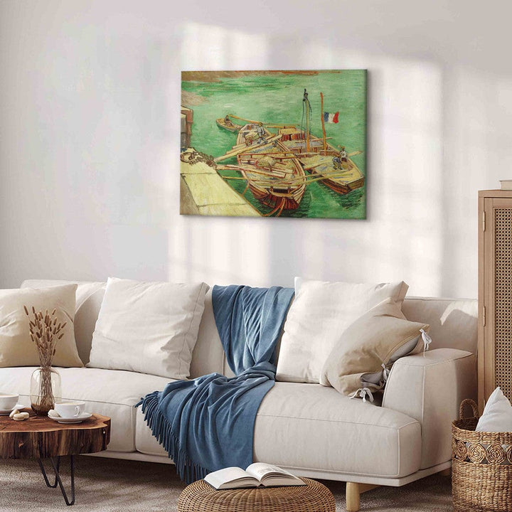 Gleznas reprodukcija /Vinsents van Gogs/ - Baržas uz Ronas upes G ART