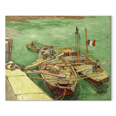 Gleznas reprodukcija (Vinsents van Gogs) - Baržas uz Ronas upes G ART