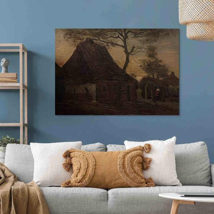 Gleznas reprodukcija /Vinsents van Gogs/ - Boerenhuis, Nūnena G ART