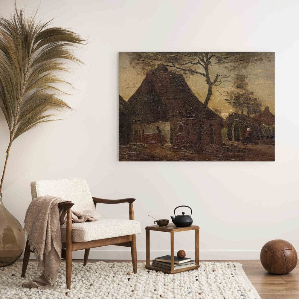 Gleznas reprodukcija /Vinsents van Gogs/ - Boerenhuis, Nūnena G ART