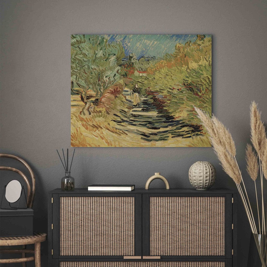 Gleznas reprodukcija /Vinsents van Gogs/ - Ceļš pie Saint-Remy G ART