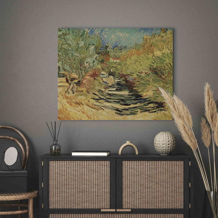 Gleznas reprodukcija /Vinsents van Gogs/ - Ceļš pie Saint-Remy G ART