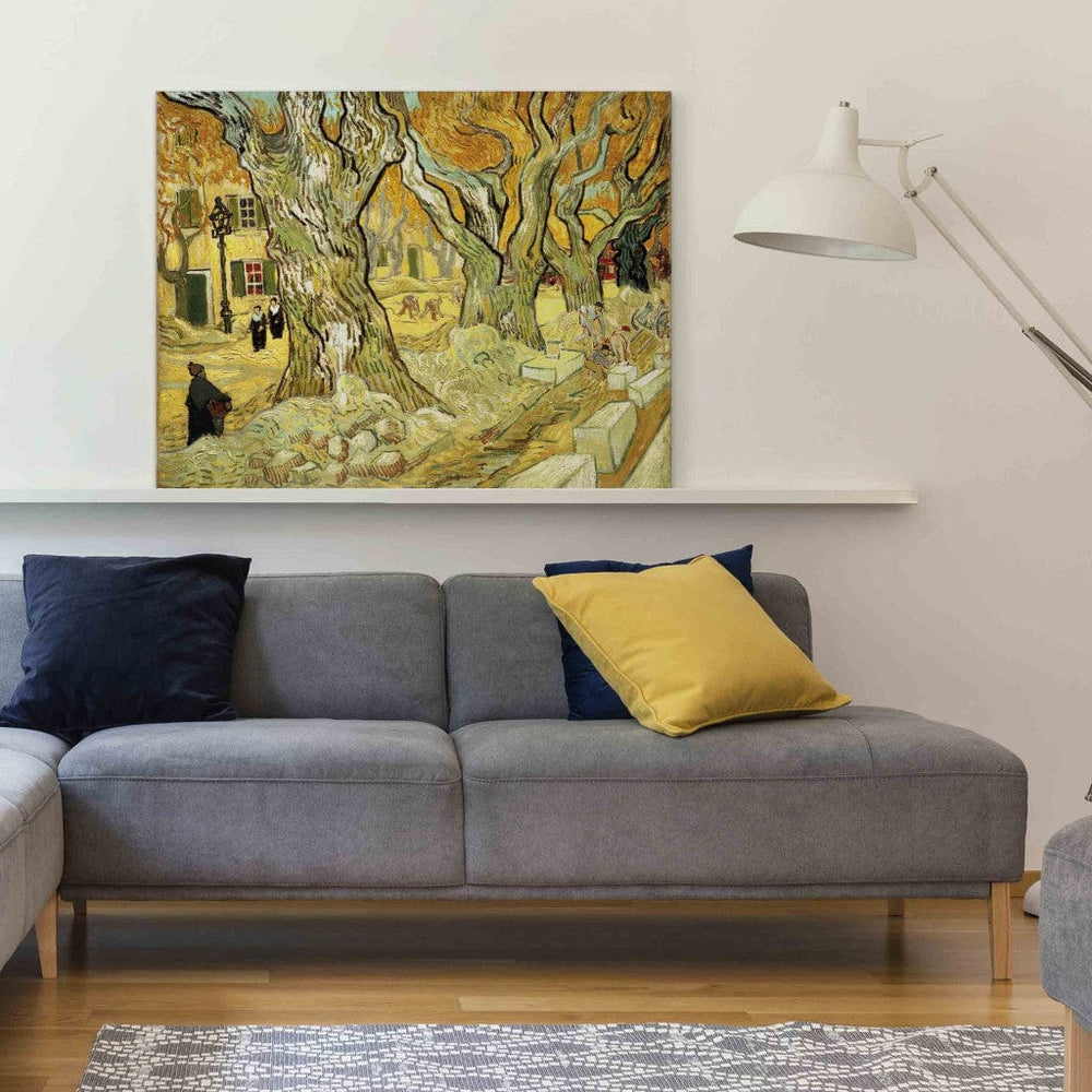 Gleznas reprodukcija /Vinsents van Gogs/ - Ceļu darbi Sen Remī G ART