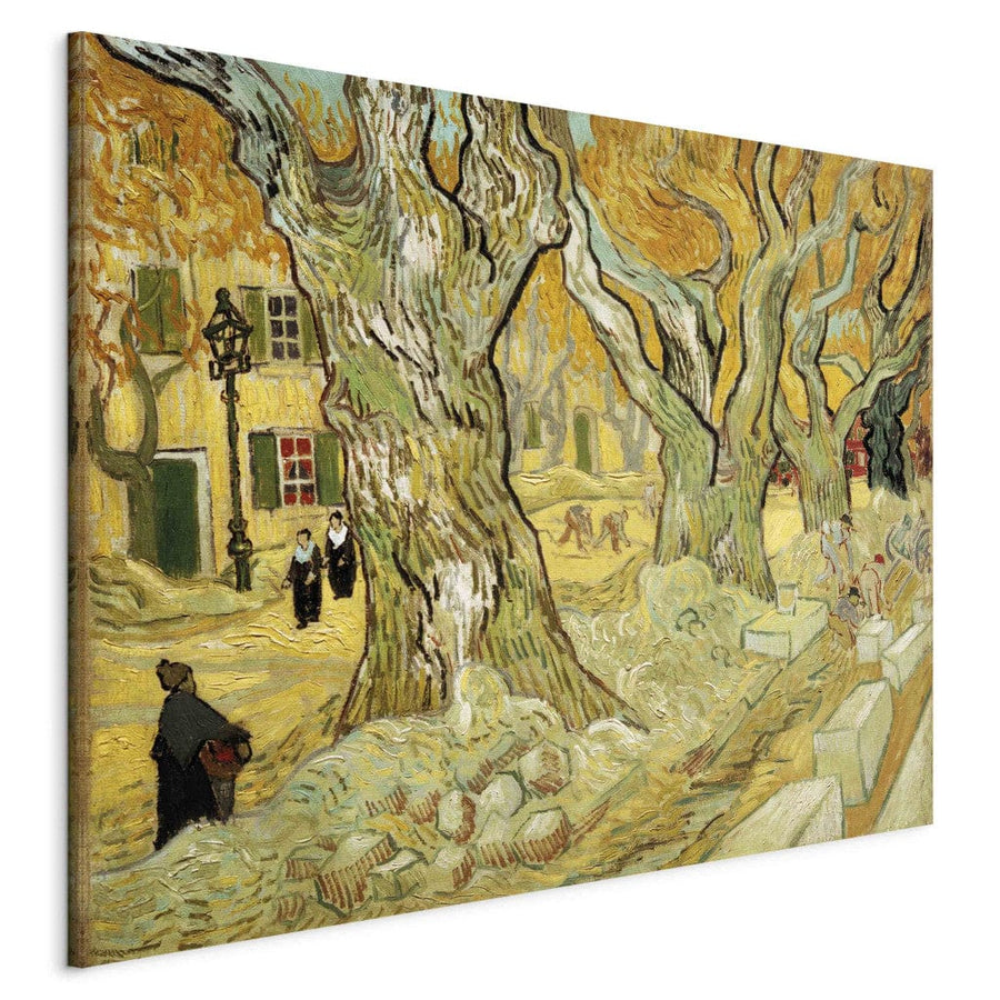 Gleznas reprodukcija /Vinsents van Gogs/ - Ceļu darbi Sen Remī G ART