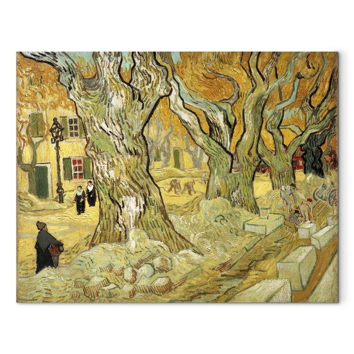 Gleznas reprodukcija /Vinsents van Gogs/ - Ceļu darbi Sen Remī G ART