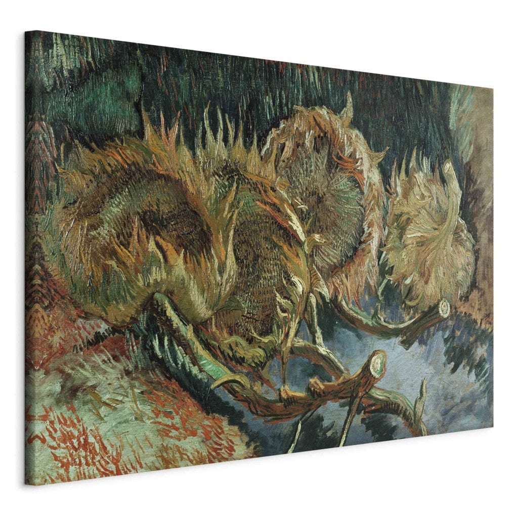 Gleznas reprodukcija /Vinsents van Gogs/ - Četras grieztas saulespuķes G ART
