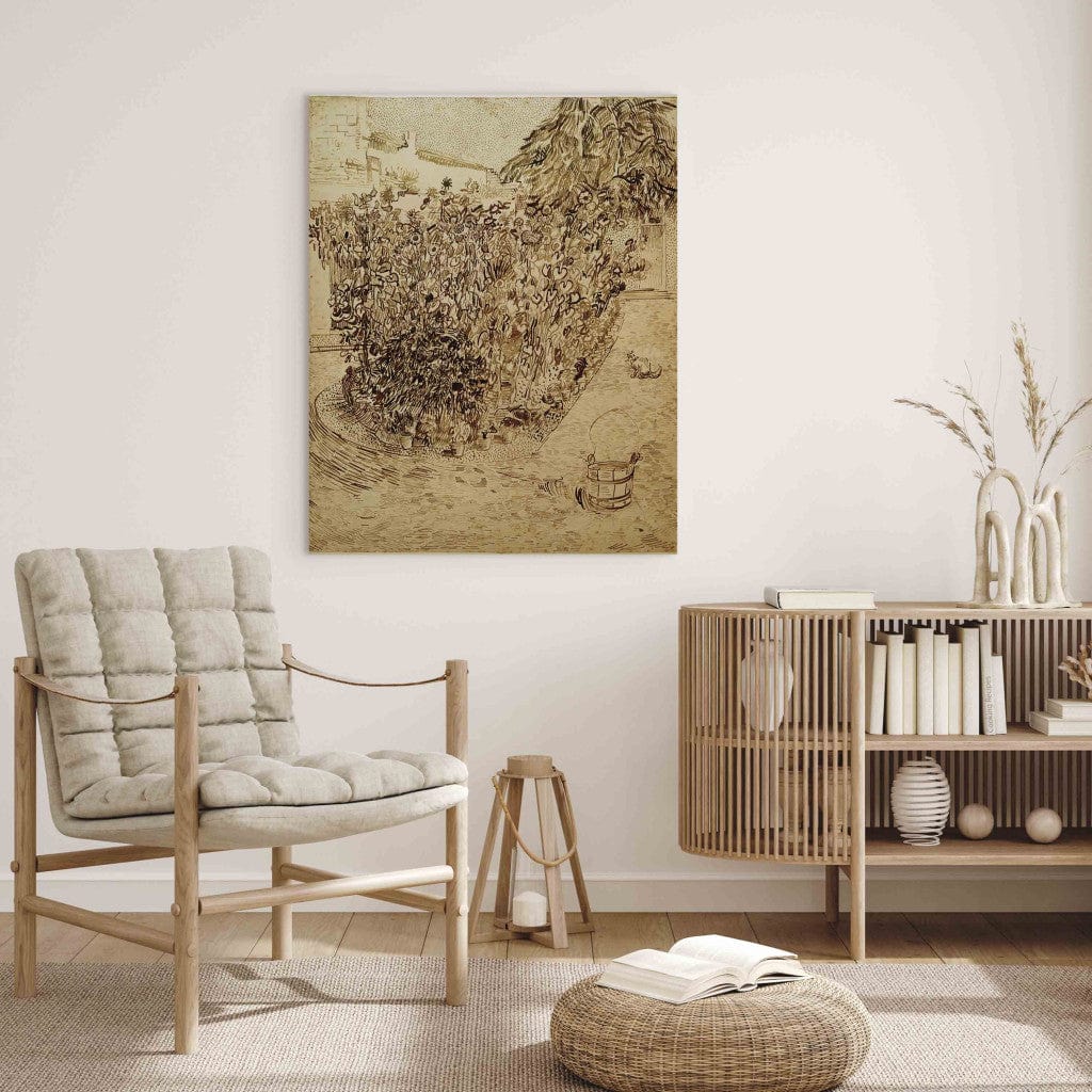Gleznas reprodukcija /Vinsents van Gogs/ - Dārzs ar saulespuķēm G ART