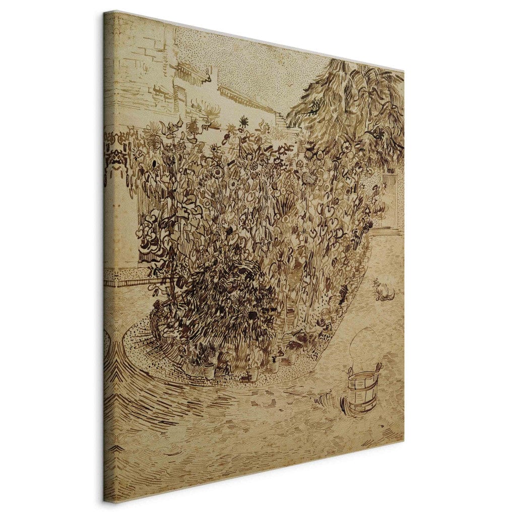 Gleznas reprodukcija /Vinsents van Gogs/ - Dārzs ar saulespuķēm G ART