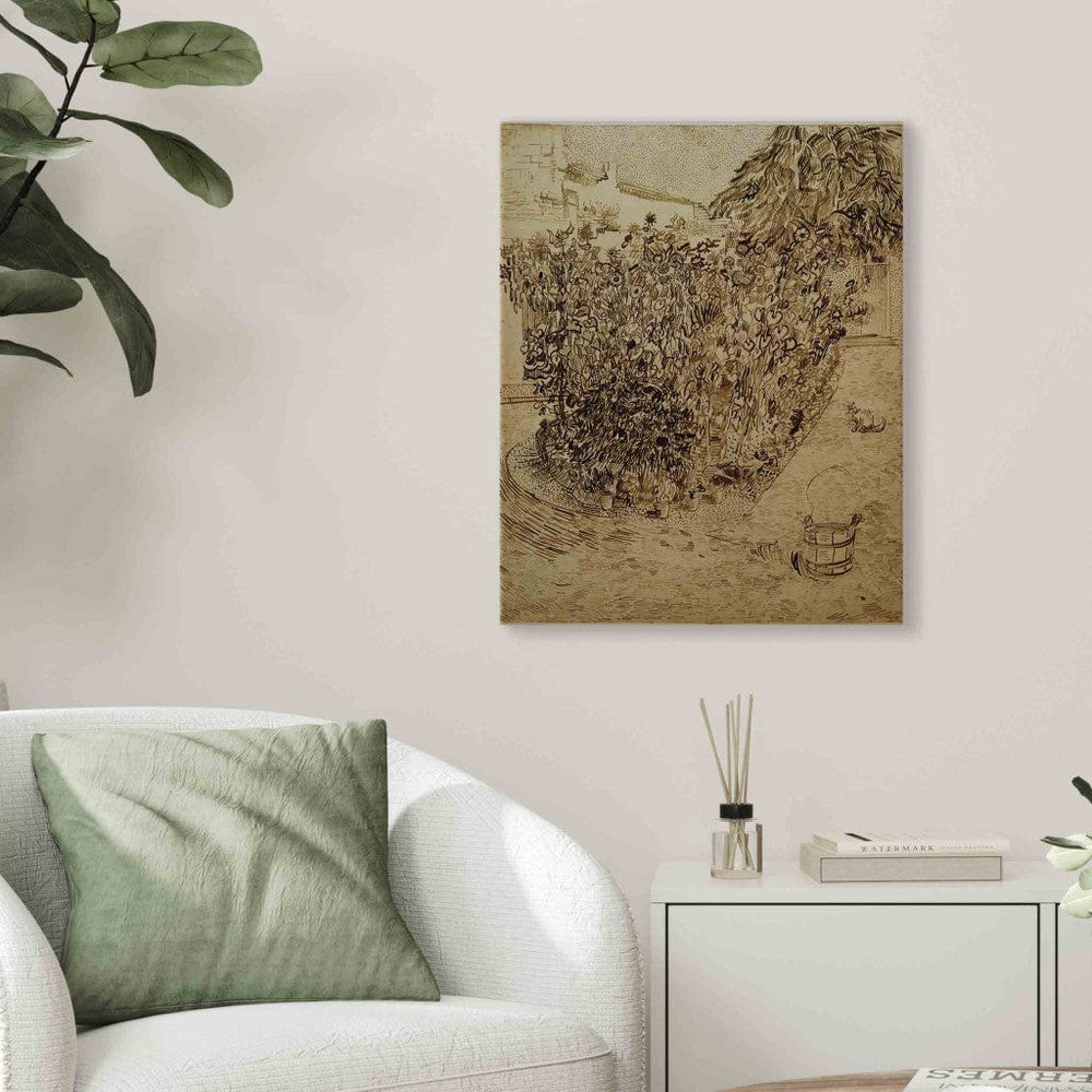Gleznas reprodukcija /Vinsents van Gogs/ - Dārzs ar saulespuķēm G ART