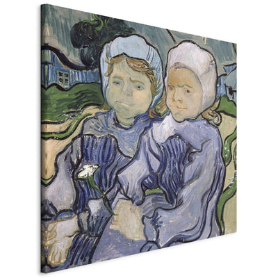 Reproduction of painting (Vincent van Gogh) - Two little girls g art
