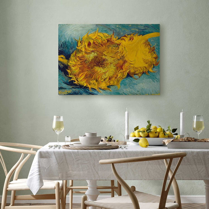 Gleznas reprodukcija /Vinsents van Gogs/ - Divas saulespuķes G ART