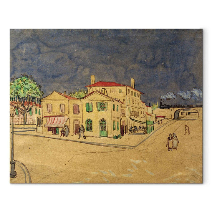 Gleznas reprodukcija /Vinsents van Gogs/ - Dzeltenā māja G ART