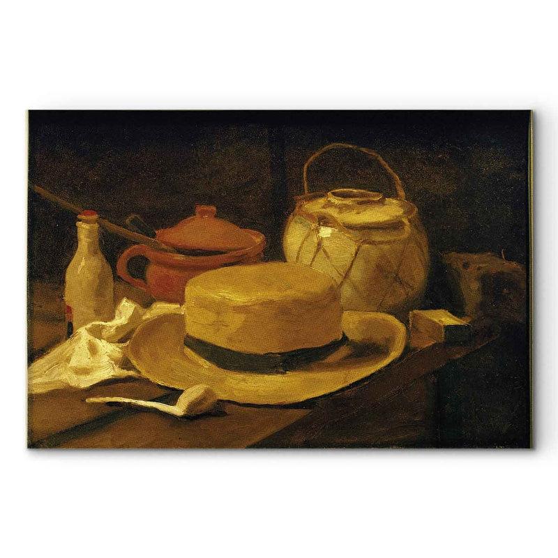 Tapybos atkūrimas (Vincentas Van Gogas) - geltonos šiaudinės skrybėlės G menas