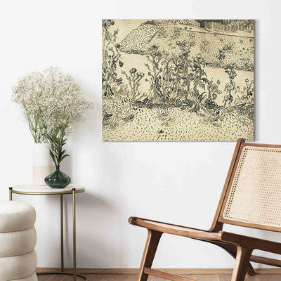 Gleznas reprodukcija (Vinsents van Gogs) - Ērkšķi ceļa malā G ART