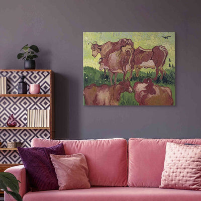 Reproduction of painting (Vincent van Gogh) - Cows G Art