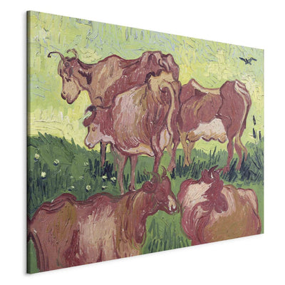 Reproduction of painting (Vincent van Gogh) - Cows G Art