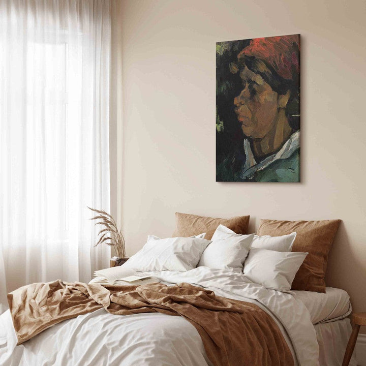 Gleznas reprodukcija /Vinsents van Gogs/ - Holandiešu zemnieka galva G ART
