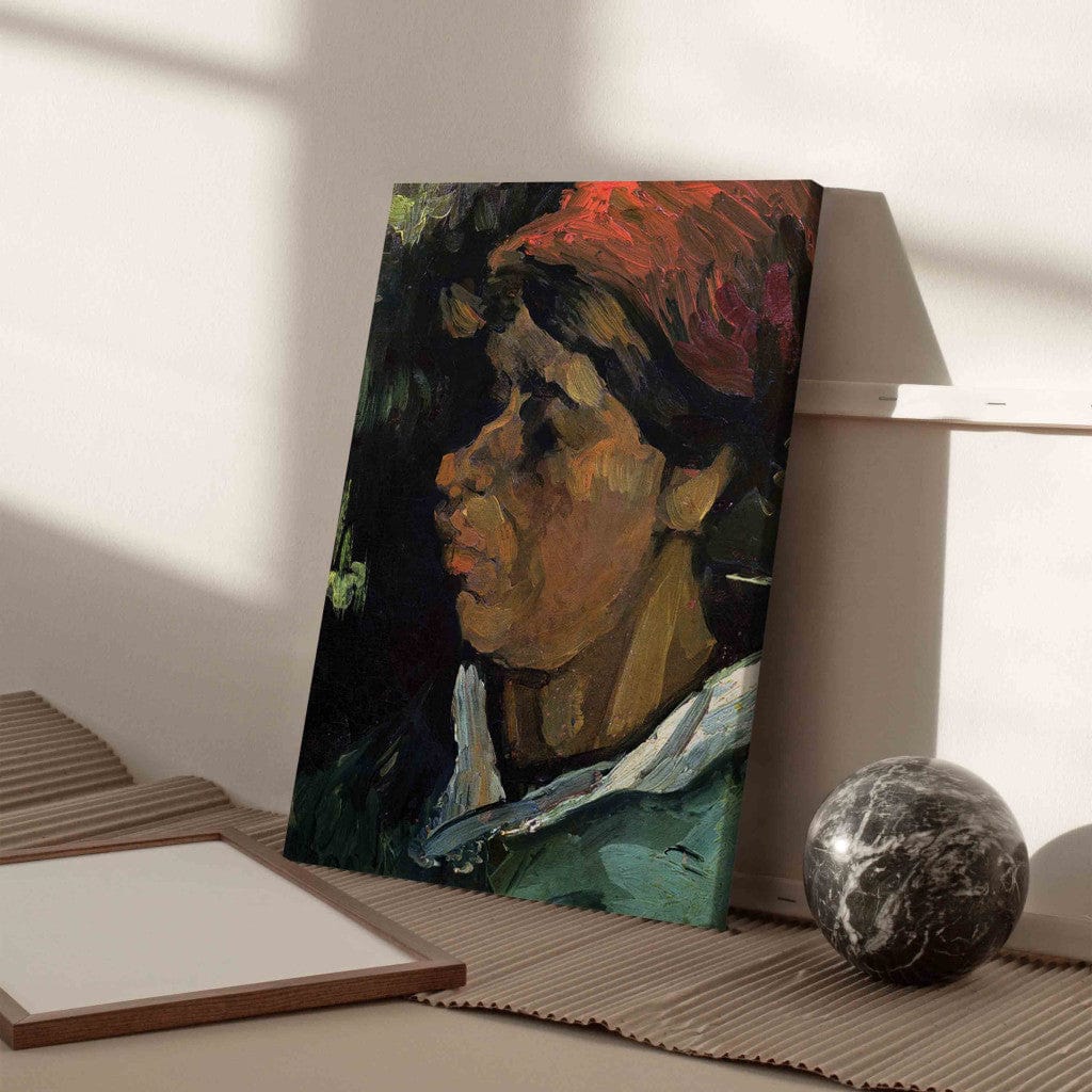 Gleznas reprodukcija /Vinsents van Gogs/ - Holandiešu zemnieka galva G ART