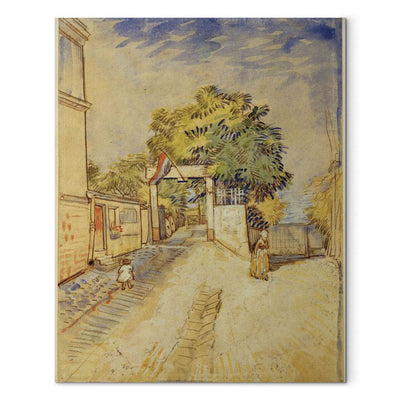 Воспроизведение живописи (Винсент Ван Гог) - вход в музей Мулен де ла Галет.