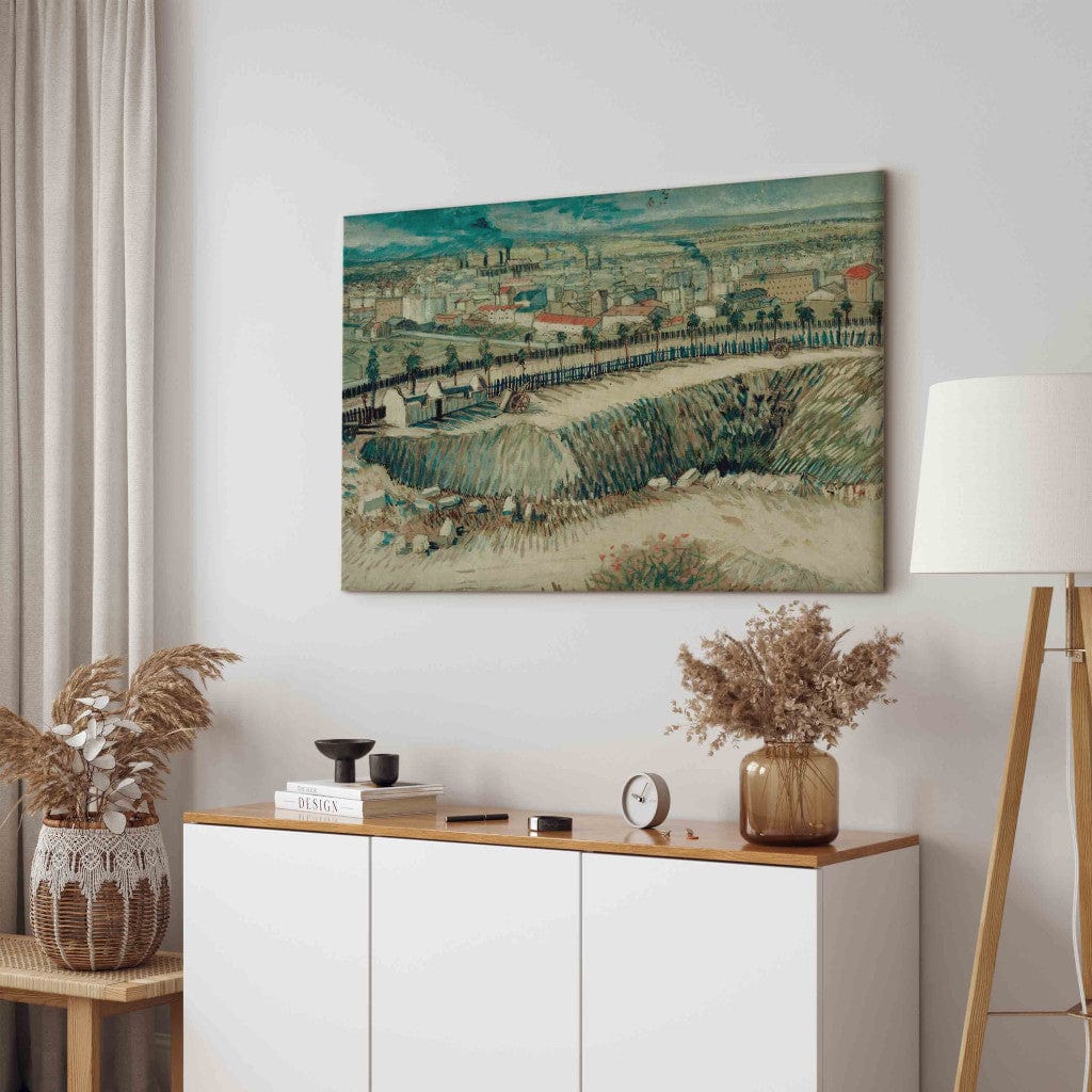 Gleznas reprodukcija /Vinsents van Gogs/ - Industriālā ainava Parīzes nomalē netālu no Monmartra G ART