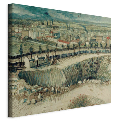 Reproduction of painting (Vincent van Gogh) - Industrial landscape on the outskirts of Paris near Montmartra G Art