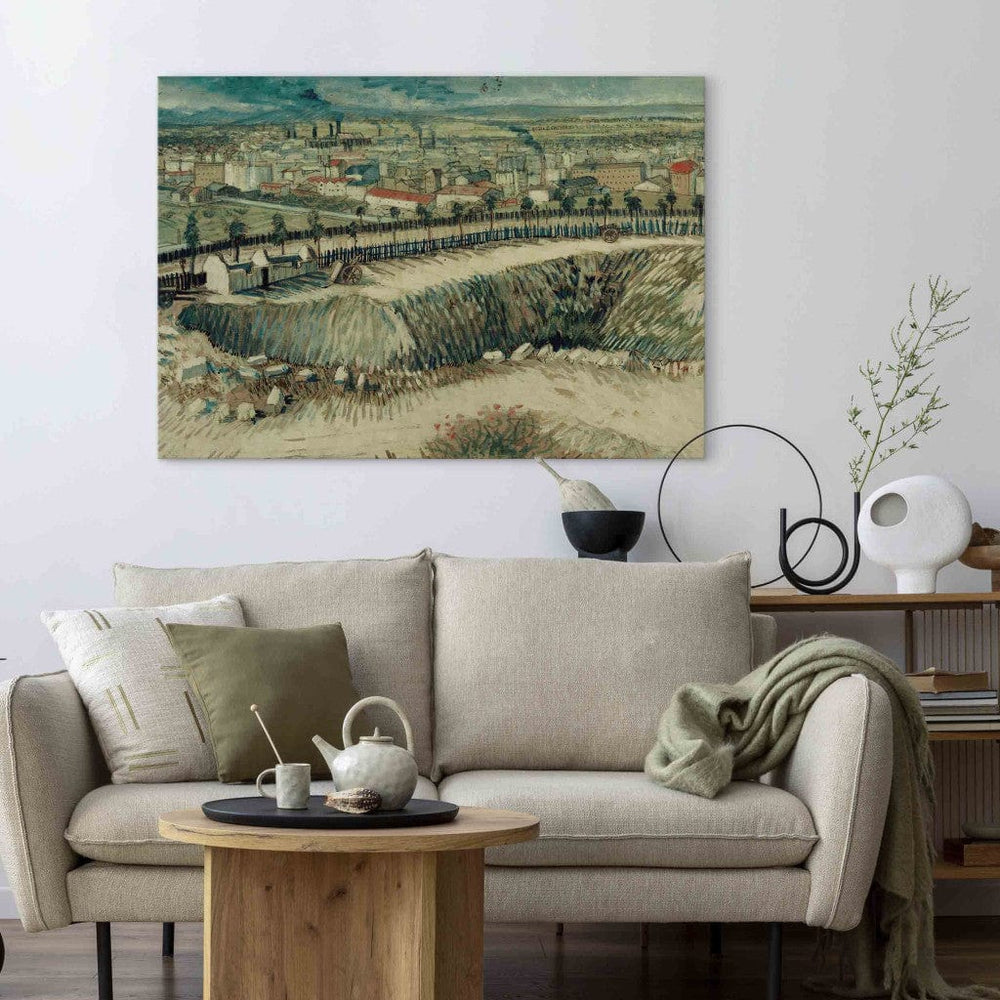 Gleznas reprodukcija /Vinsents van Gogs/ - Industriālā ainava Parīzes nomalē netālu no Monmartra G ART