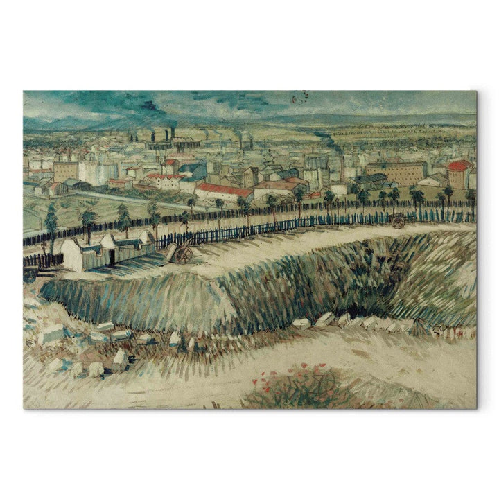 Gleznas reprodukcija /Vinsents van Gogs/ - Industriālā ainava Parīzes nomalē netālu no Monmartra G ART