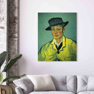 Воспроизведение живописи (Винсент Ван Гог) - портрет молодого человека (Арман Руен) G Art