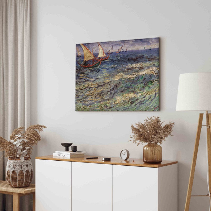 Reproduction of painting (Vincent van Gogh) - Sea Landscape G Art