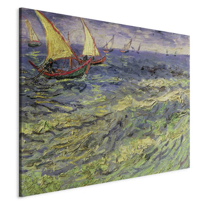 Gleznas reprodukcija (Vinsents van Gogs) - Jūras ainava Senē-Marī (Vidusjūras skats) G ART