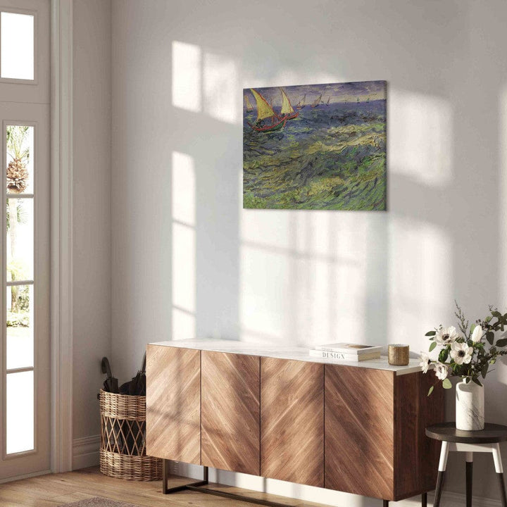 Gleznas reprodukcija /Vinsents van Gogs/ - Jūras ainava Senē-Marī /Vidusjūras skats/ G ART