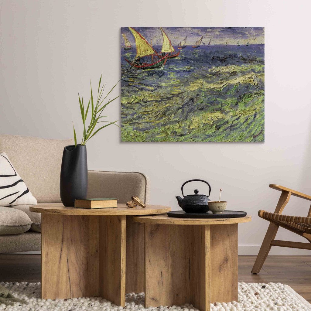 Gleznas reprodukcija /Vinsents van Gogs/ - Jūras ainava Senē-Marī /Vidusjūras skats/ G ART