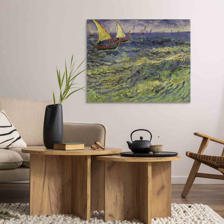 Gleznas reprodukcija /Vinsents van Gogs/ - Jūras ainava Senē-Marī /Vidusjūras skats/ G ART