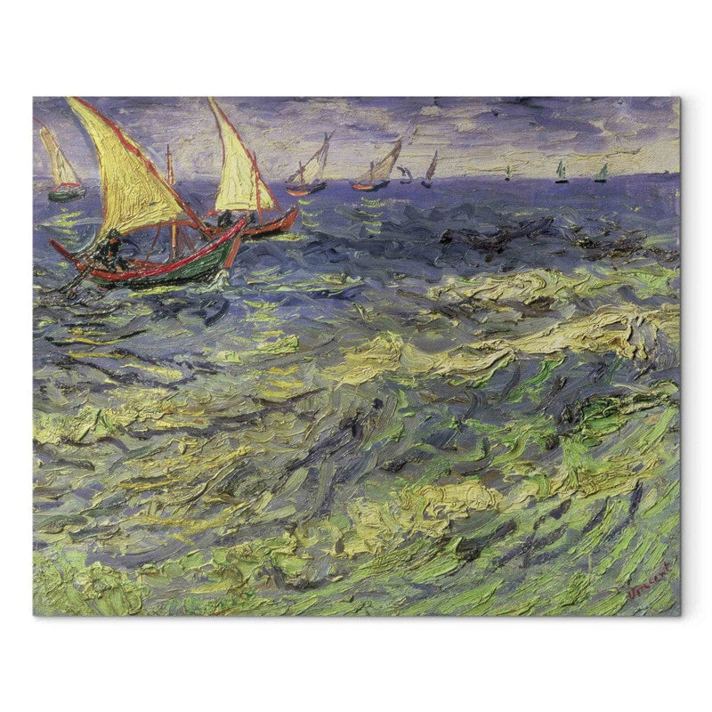 Maali reproduktsioon (Vincent Van Gogh) - meremaastik Seni -Mari (Vahemere vaade) G Art