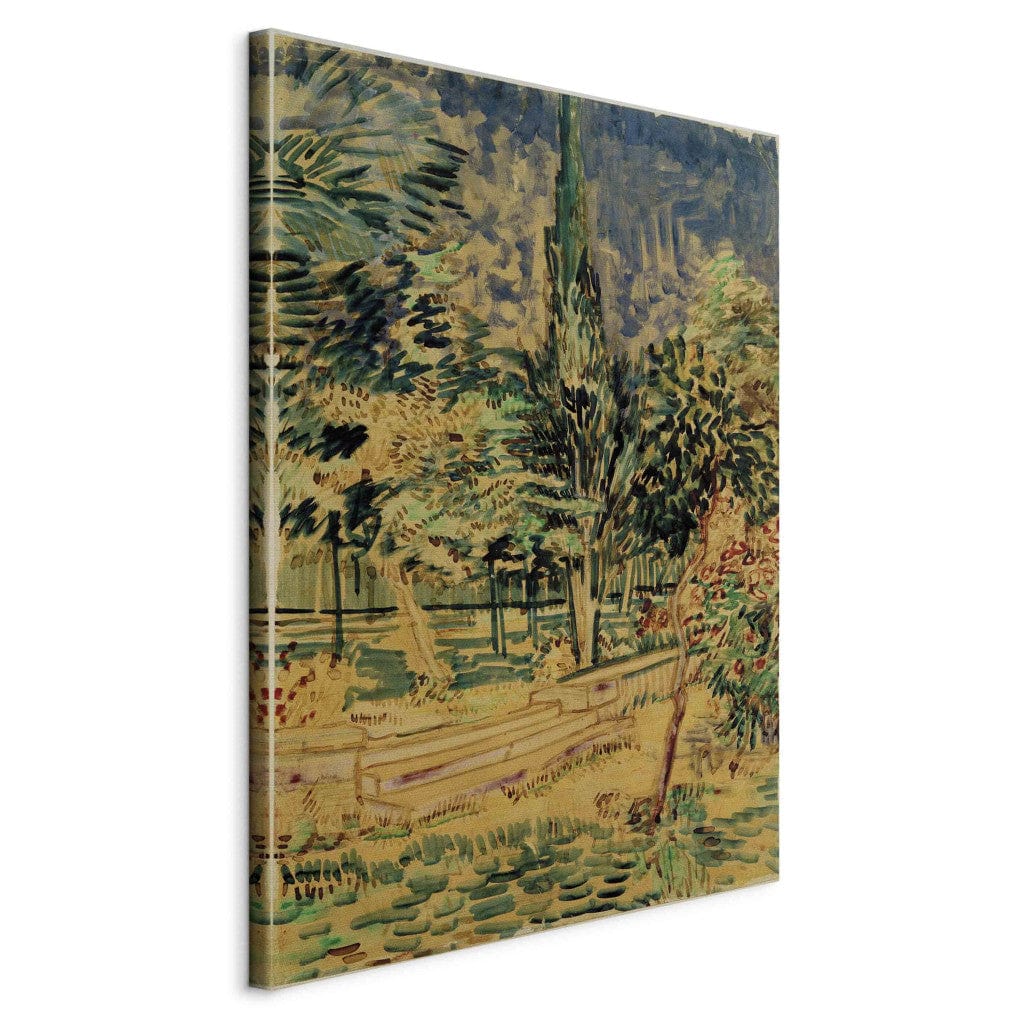 Gleznas reprodukcija /Vinsents van Gogs/ - Kāpnes pansionāta dārzā G ART