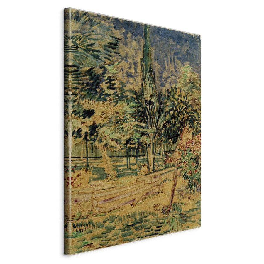 Gleznas reprodukcija /Vinsents van Gogs/ - Kāpnes pansionāta dārzā G ART