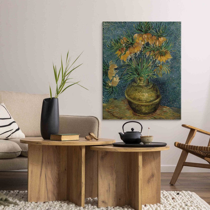 Gleznas reprodukcija /Vinsents van Gogs/ - Ķeizariskās fritilārijas vara vāzē G ART