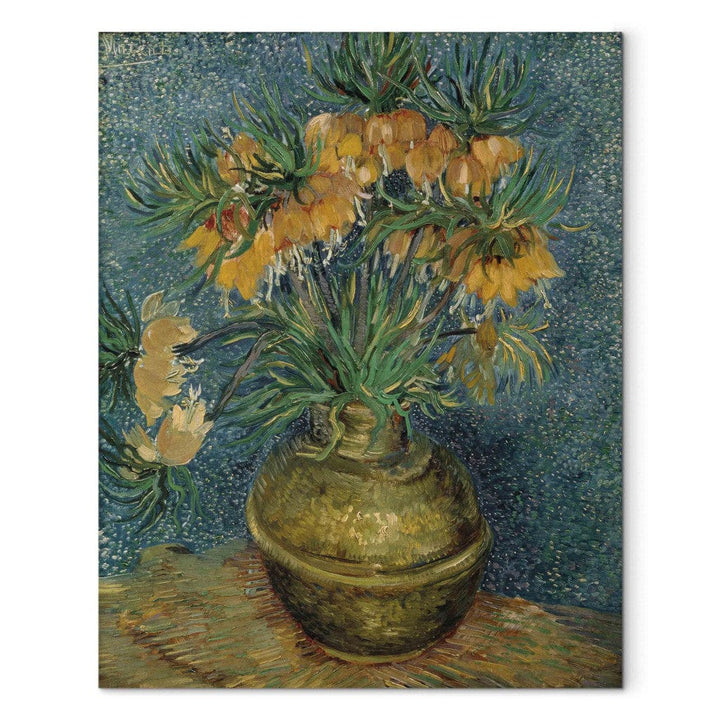Gleznas reprodukcija /Vinsents van Gogs/ - Ķeizariskās fritilārijas vara vāzē G ART