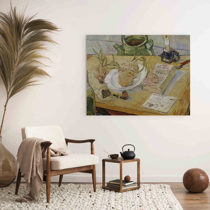 Gleznas reprodukcija /Vinsents van Gogs/ - Klusā daba ar rasēšanas dēli G ART