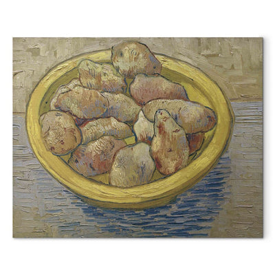 Tapybos atkūrimas (Vincentas Van Gogas) - Natiurmortas: bulvės geltoname konteineryje G menas