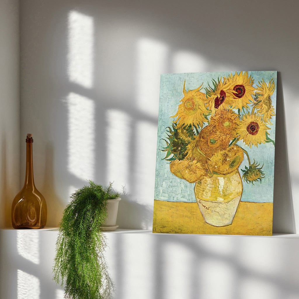 Gleznas reprodukcija /Vinsents van Gogs/ - Klusā daba: Vāze ar divpadsmit saulespuķēm III G ART