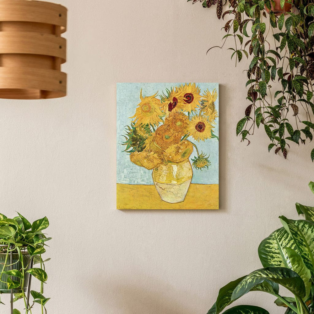 Gleznas reprodukcija /Vinsents van Gogs/ - Klusā daba: Vāze ar divpadsmit saulespuķēm III G ART