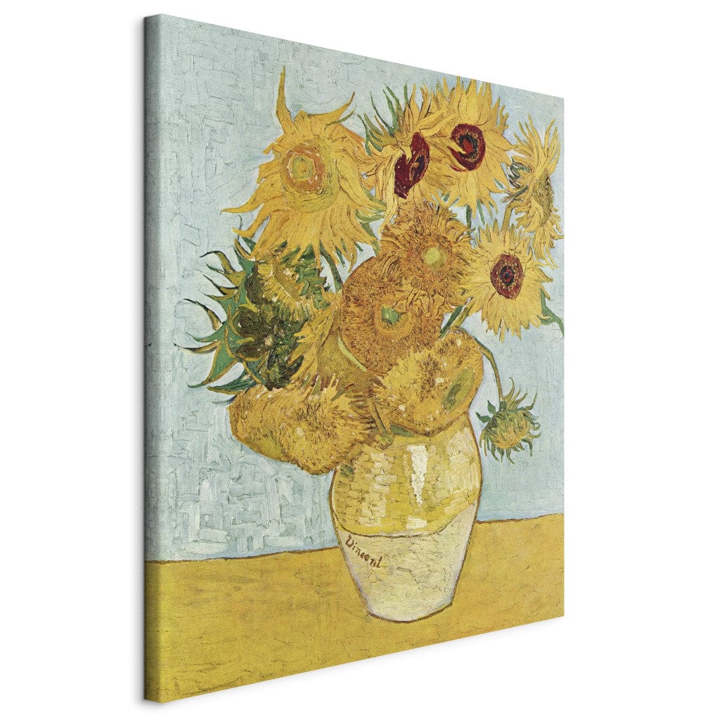 Gleznas reprodukcija /Vinsents van Gogs/ - Klusā daba: Vāze ar divpadsmit saulespuķēm III G ART