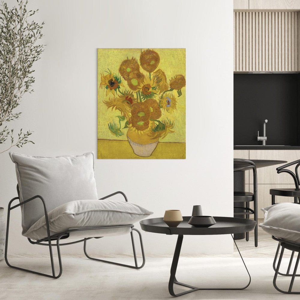 Gleznas reprodukcija /Vinsents van Gogs/ - Klusā daba - vāze ar piecpadsmit saulespuķēm G ART