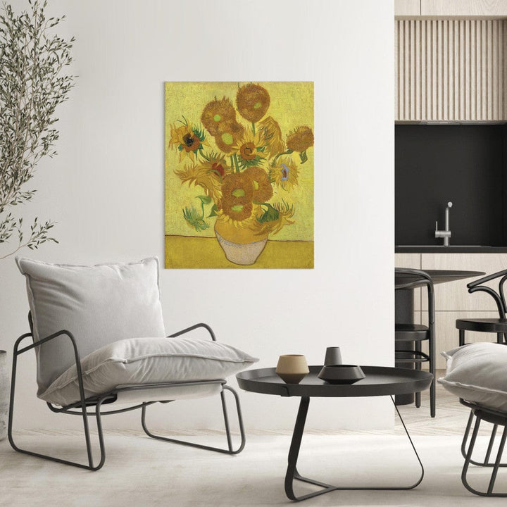 Gleznas reprodukcija /Vinsents van Gogs/ - Klusā daba - vāze ar piecpadsmit saulespuķēm G ART