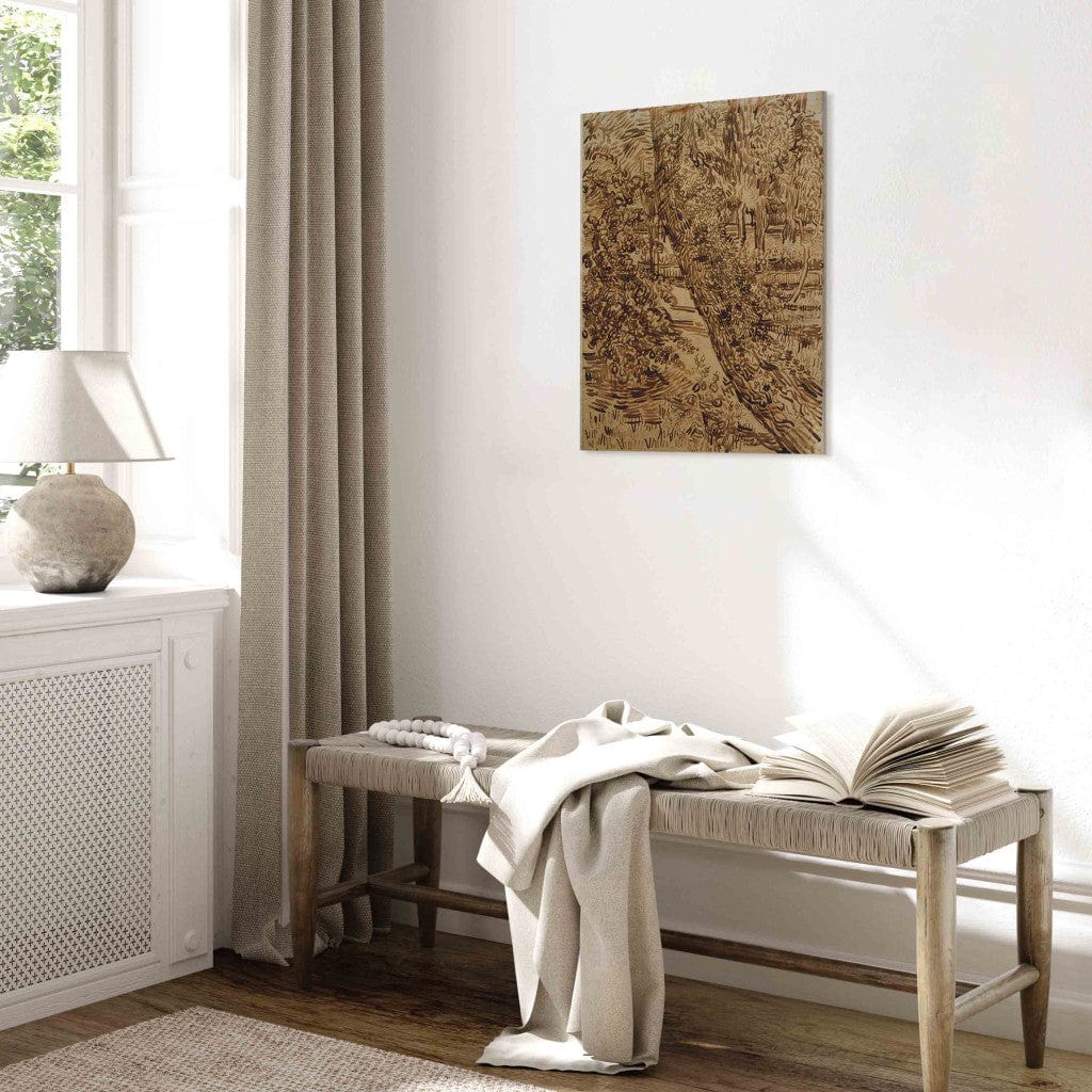 Gleznas reprodukcija /Vinsents van Gogs/ - Koks ar efeju dārzā G ART